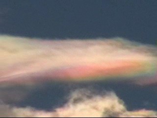 A Coloured Cloud In Whangarei, March 2010. The Colours Are Due to the metallic compounds sprayed into the atmosphere that are used in weather modification  - in this case, to create drought conditions.